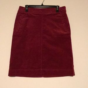 Laura Scott Corduroy Pencil Skirt w/ pockets